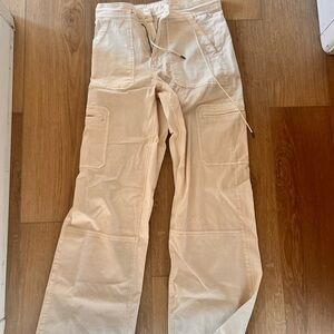 Dex womens stylish cotton cargo pants with drawsting